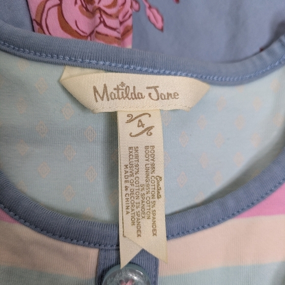 Matilda Jane Sleeveless Floral Dress 4 - Picture 4 of 5